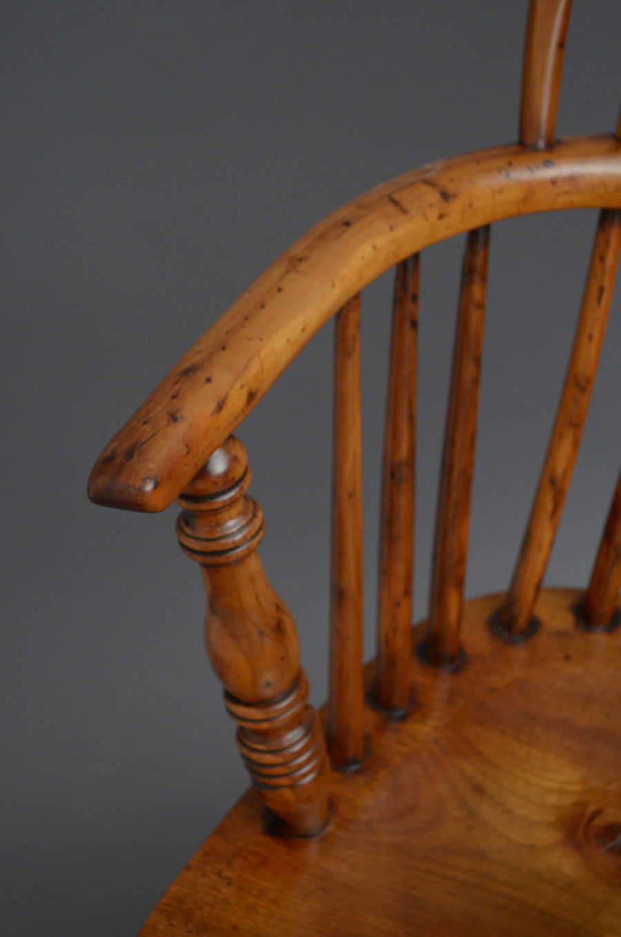 Victorian Yew Wood Windsor Chair - Image 3