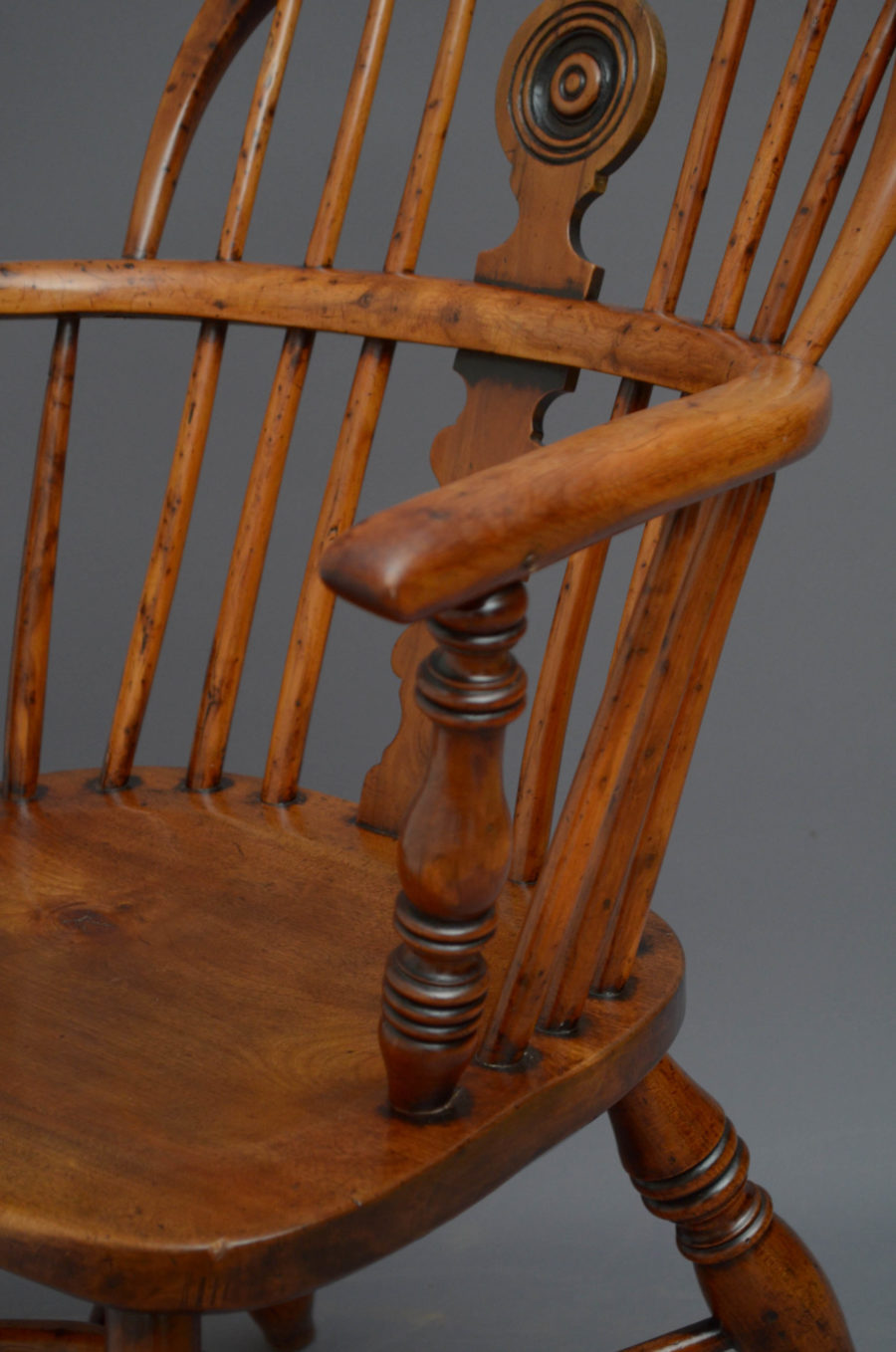 Victorian Yew Wood Windsor Chair - Image 5
