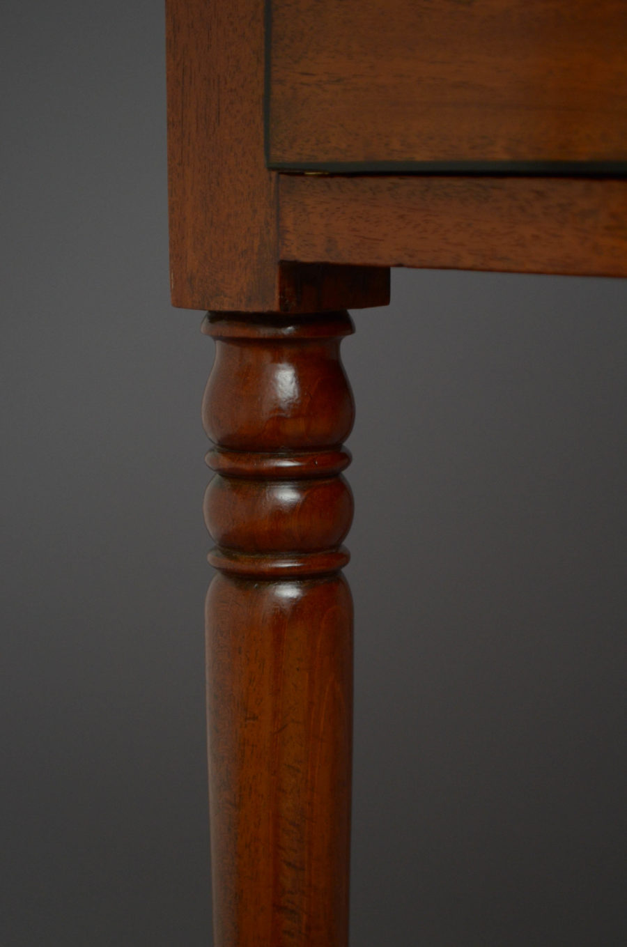 Regency Mahogany Bedside Cabinet - Image 8