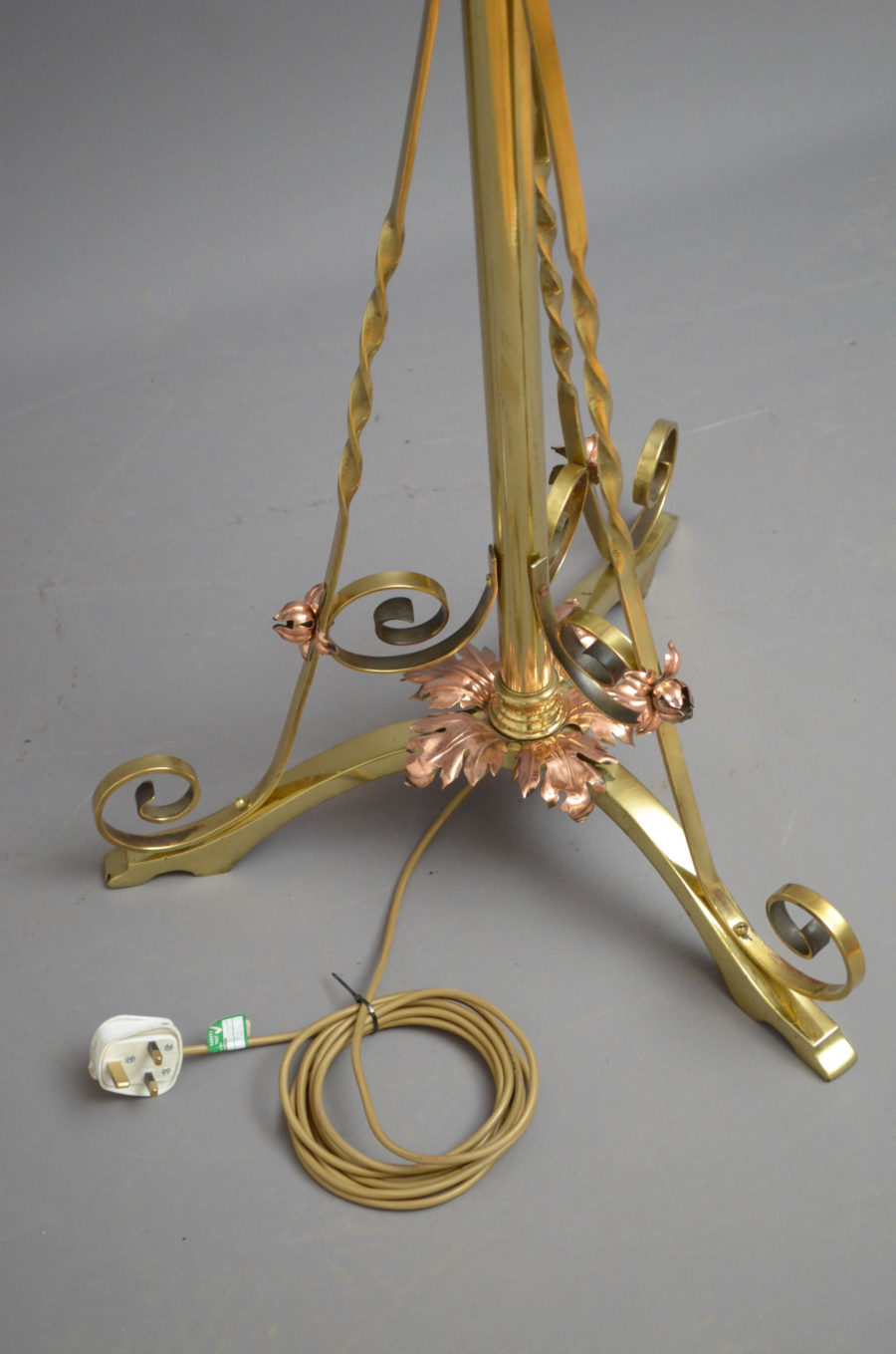 Art Nouveau Height Adjustable Floor Lamp - Image 8