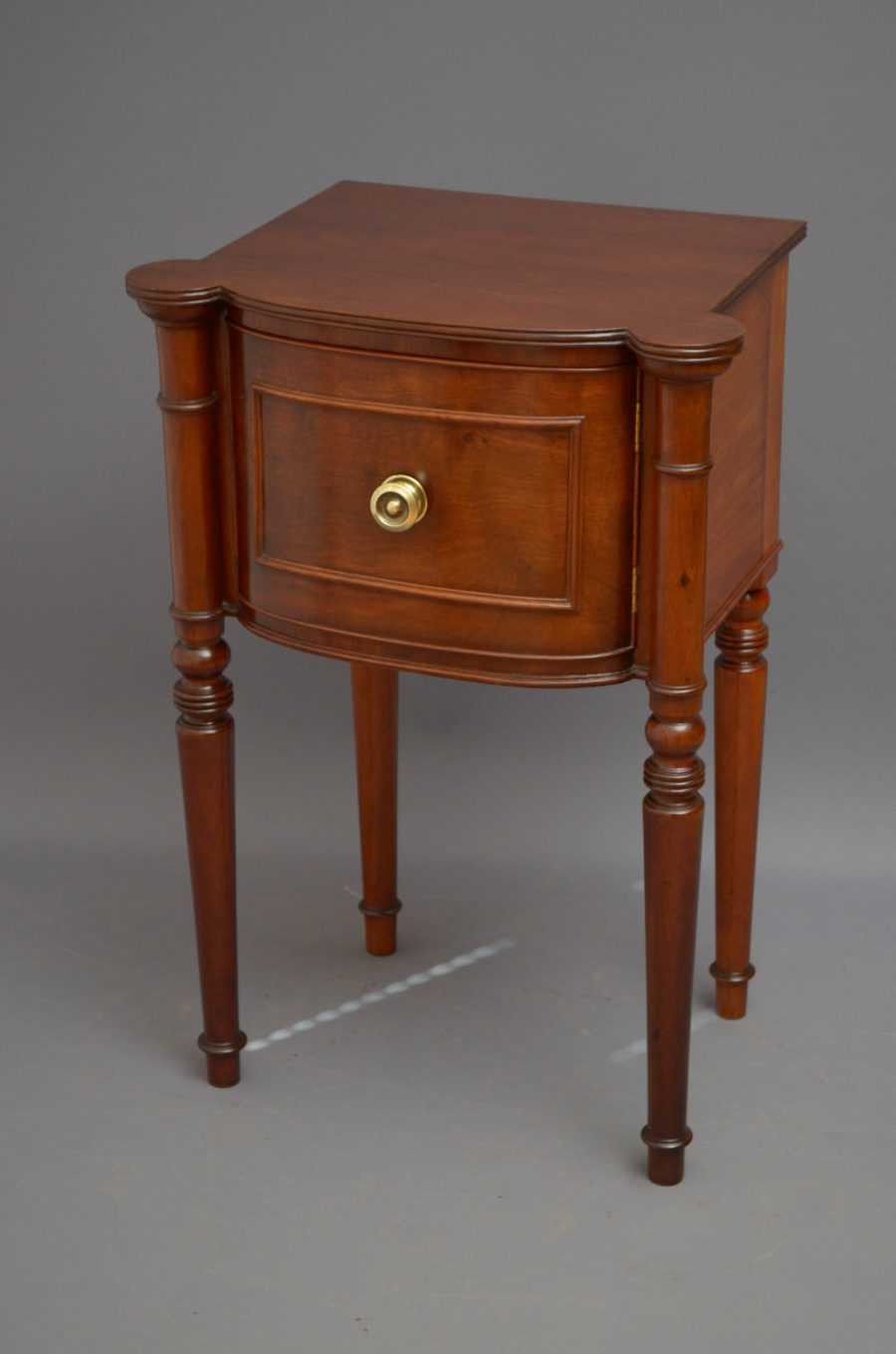 Regency Mahogany Bedside Cabinet
