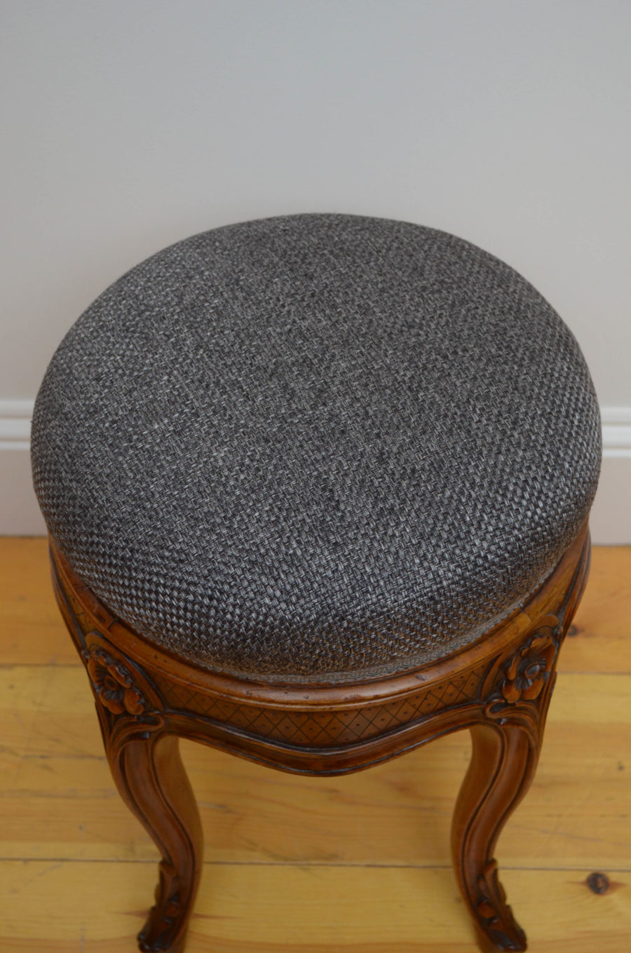 French Walnut Piano Stool - Image 4