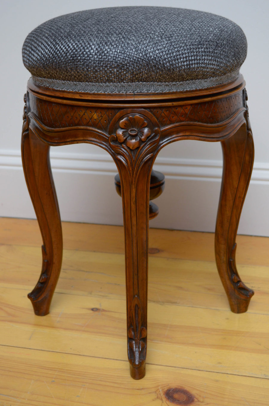 French Walnut Piano Stool - Image 5