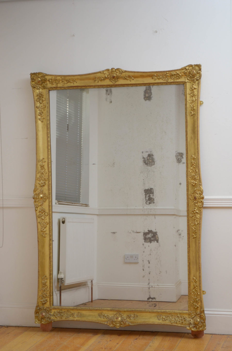 Large 19th Century Mirror H174cm