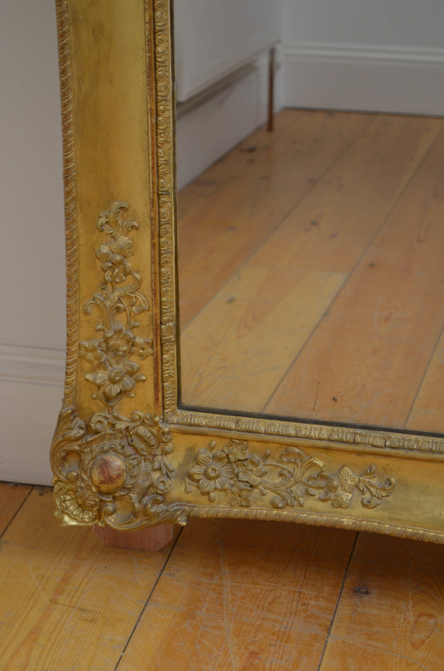Large 19th Century Mirror H174cm - Image 4