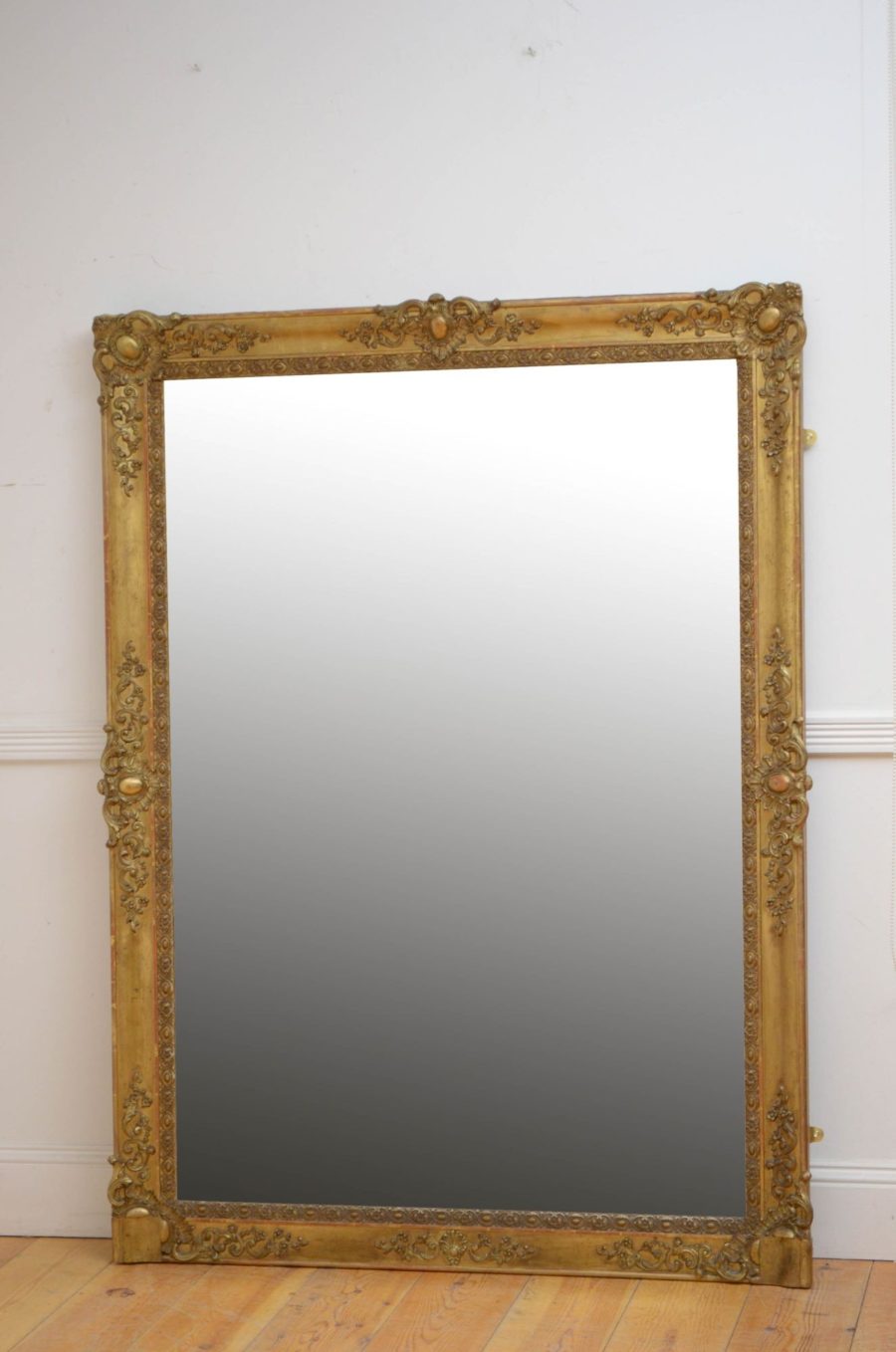 19th Century French Giltwood Mirror H165cm
