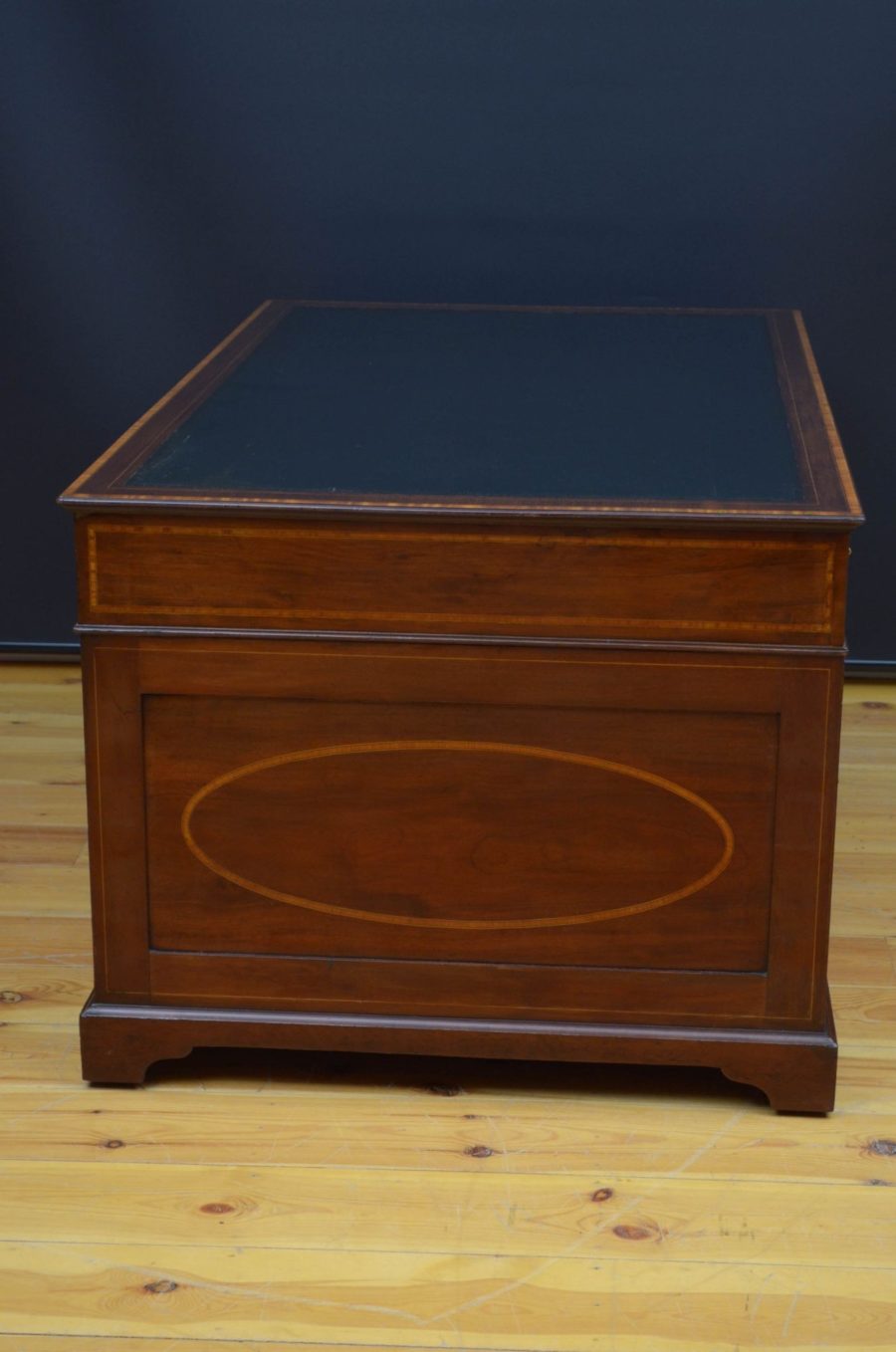 Late Victorian Mahogany and Inlaid Desk - Image 13