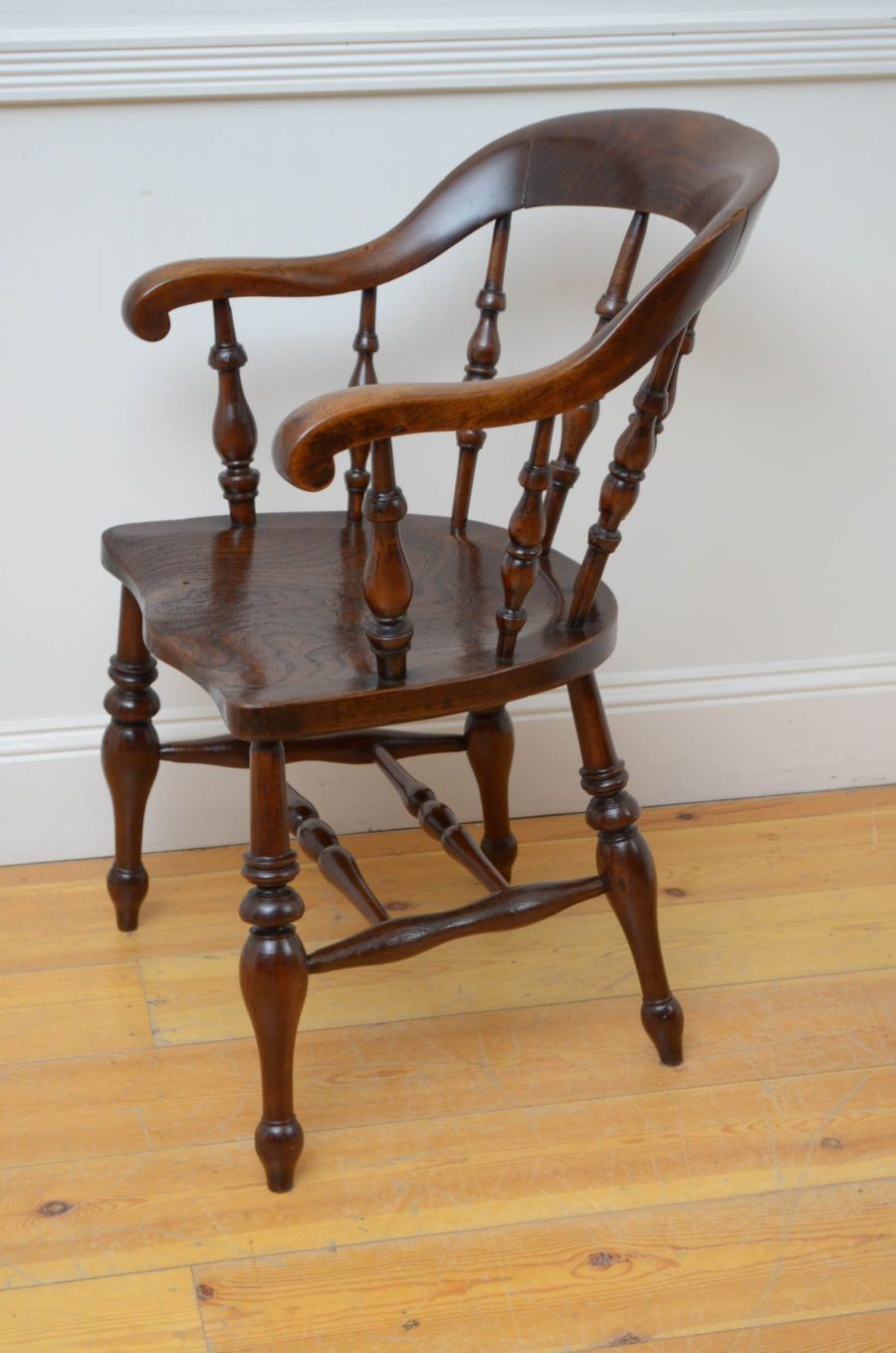 Late Victorian Elm Office or Desk Chair - Image 6
