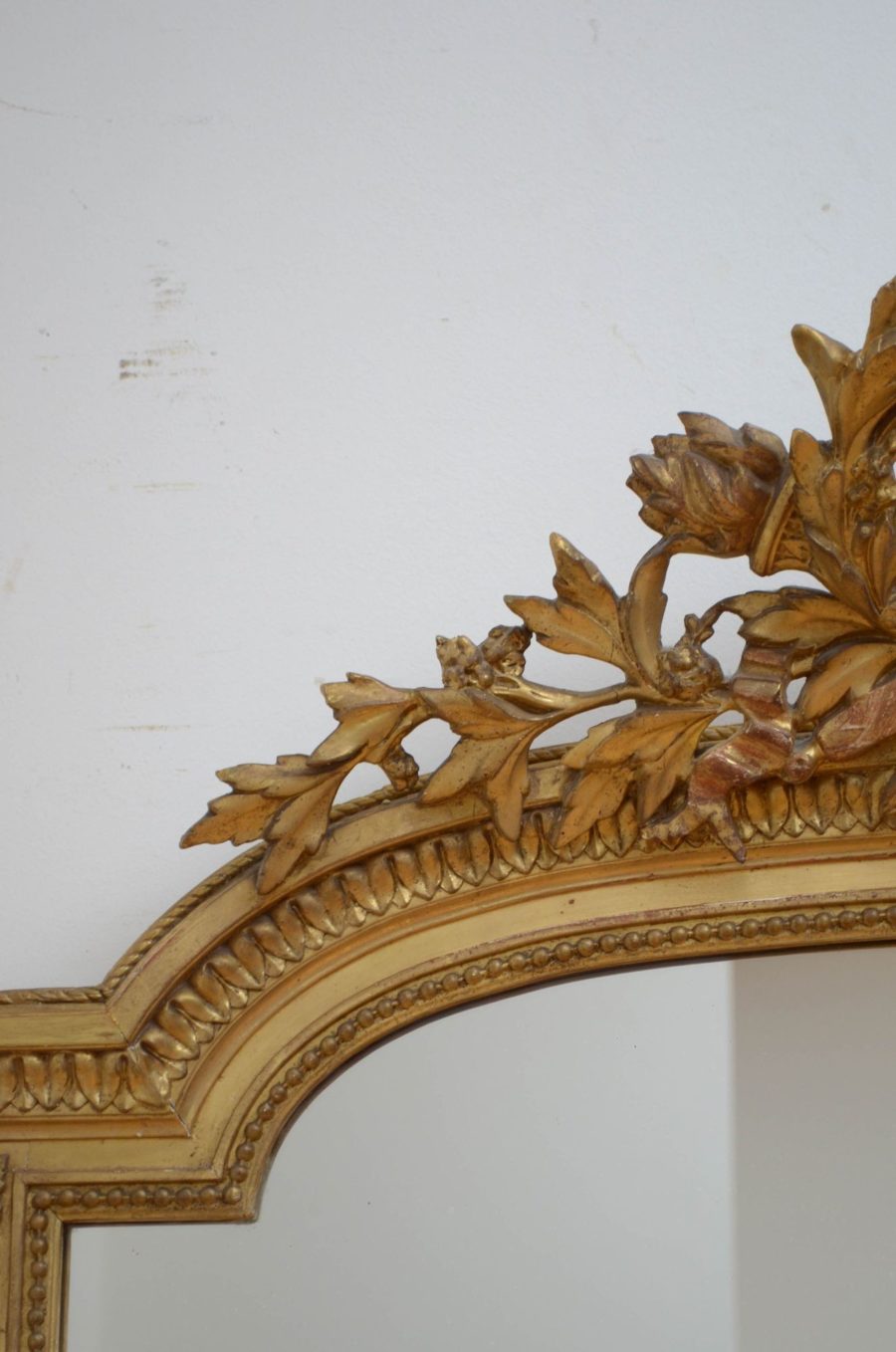 XIXth Century French Gilded Wall Mirror H158cm - Image 7