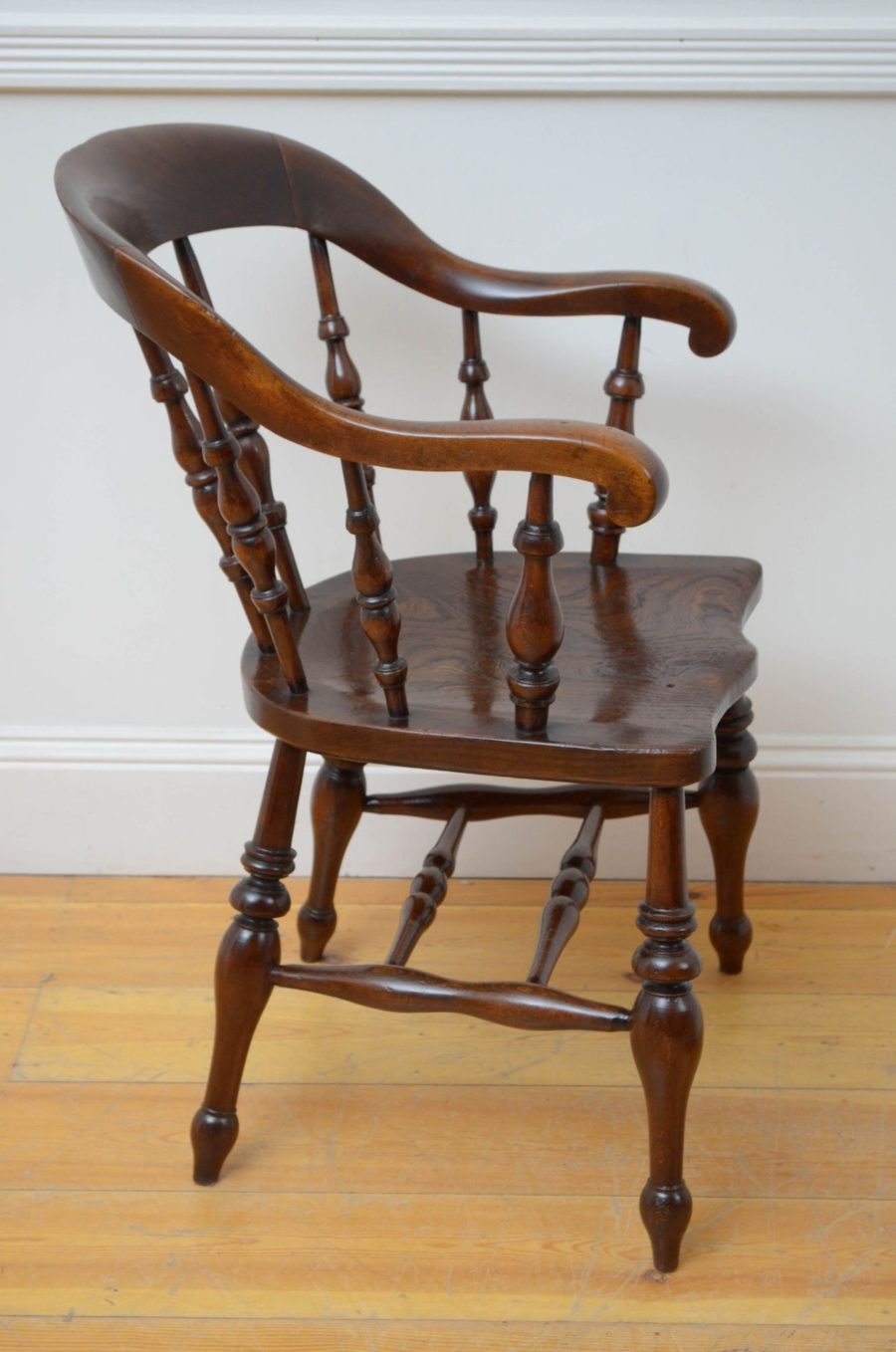 Late Victorian Elm Office or Desk Chair - Image 8