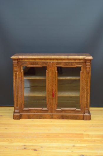 Superb Victorian Bookcase or Display Cabinet