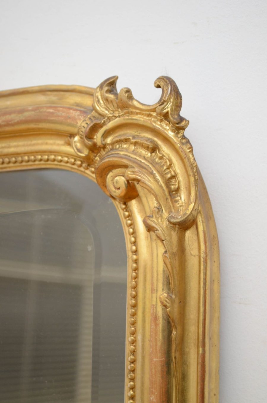Tall 19th Century Pier Mirror H177cm - Image 10