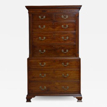 George III Chest on Chest in Mahogany