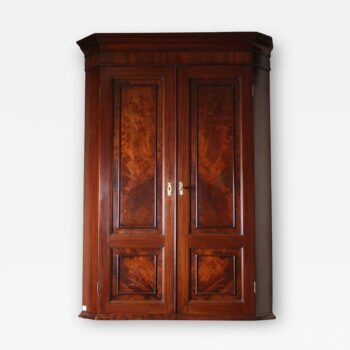 Regency Mahogany Corner Cupboard