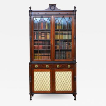 Large Regency Mahogany Bookcase