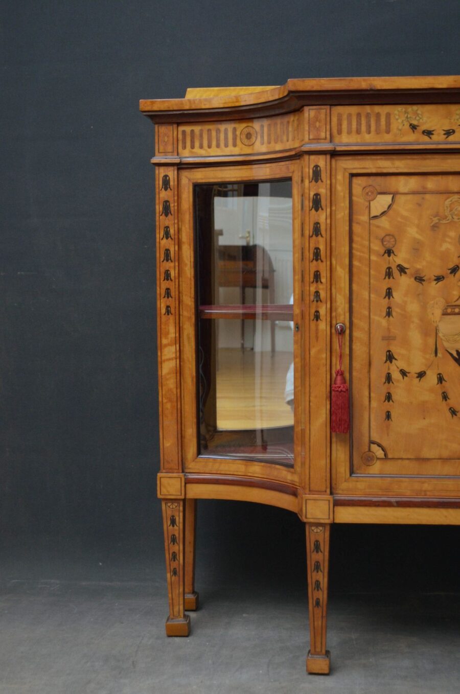 Exceptional Satinwood Cabinet by Maple & Co - Image 11