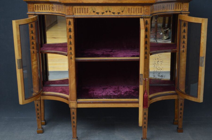 Exceptional Satinwood Cabinet by Maple & Co - Image 12