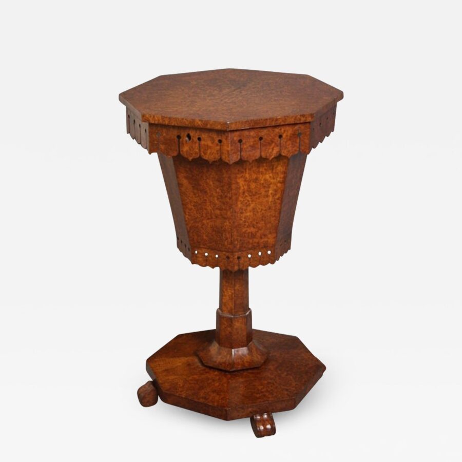 William IV Work Table - Trumpet Table - Image 2