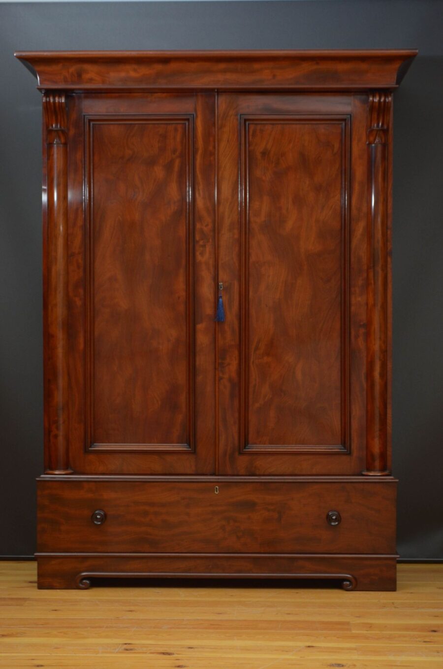 William IV Mahogany Two Door Wardrobe