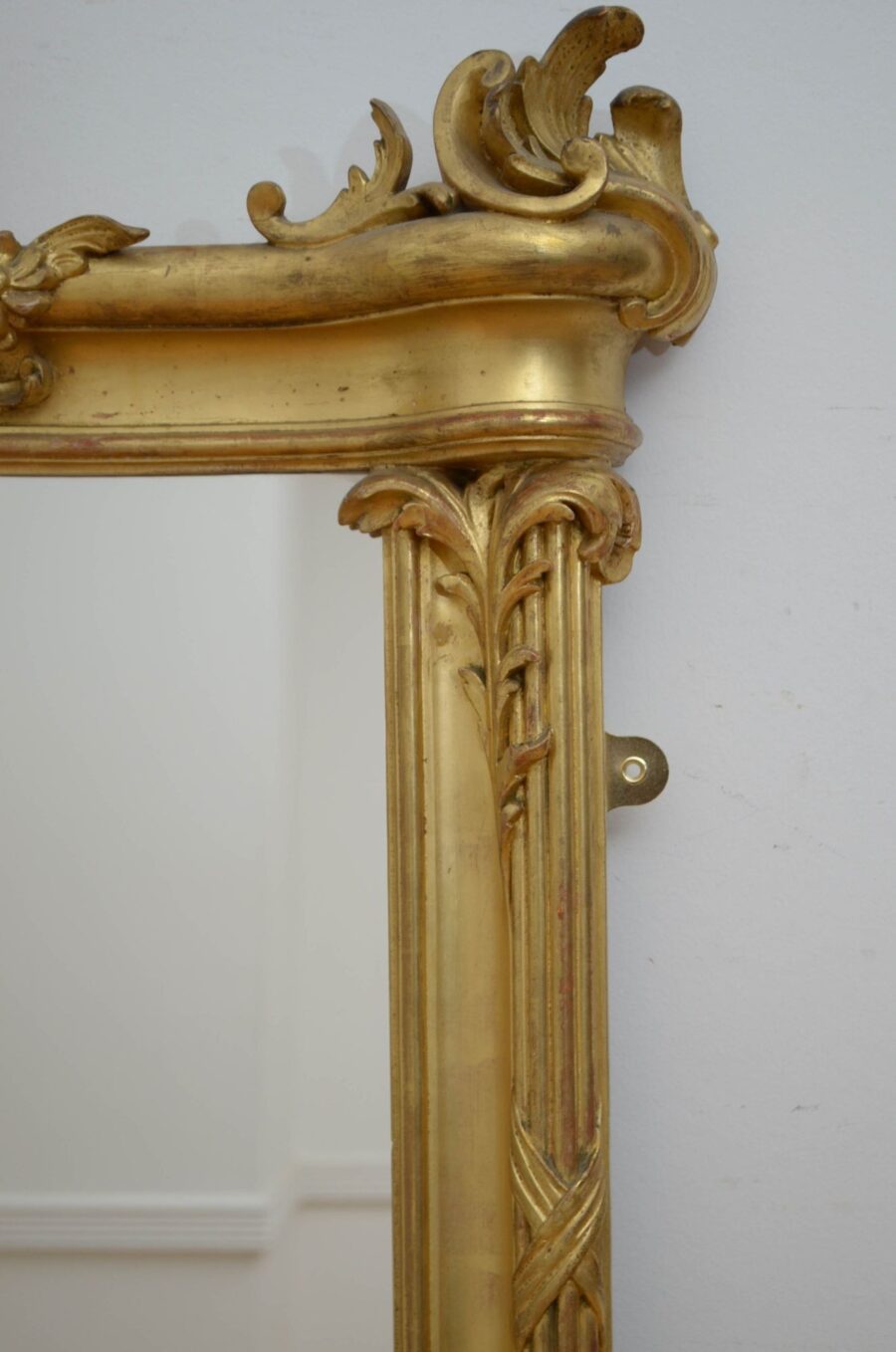 Antique Gilded Pier Mirror H168cm - Image 11