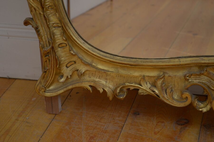 Antique Gilded Pier Mirror H168cm - Image 16