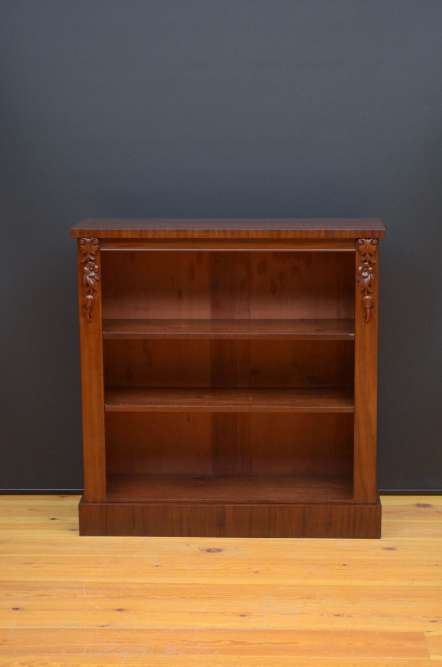 Victorian Mahogany Open Bookcase of Narrow Proportions - Image 4