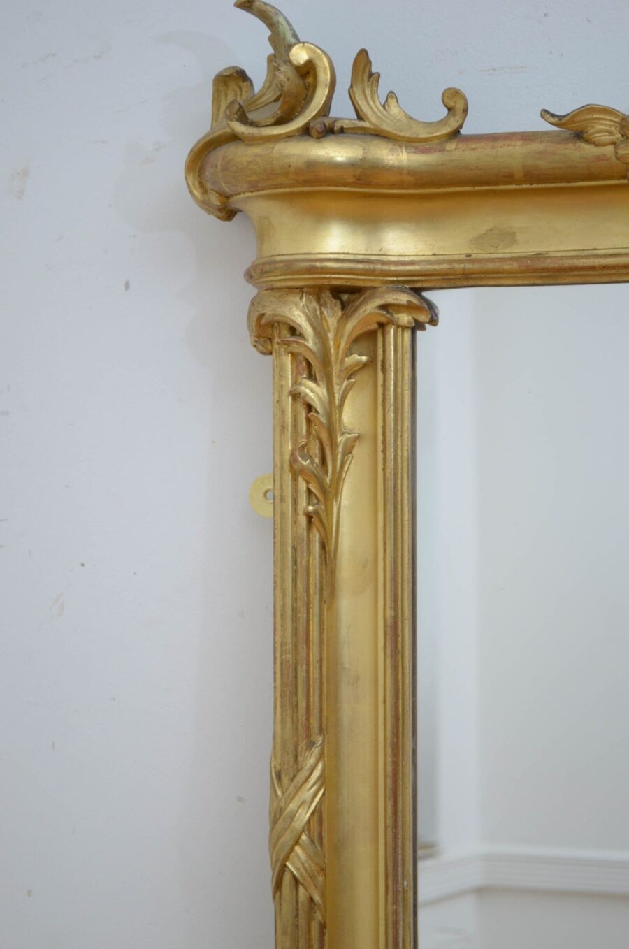 Antique Gilded Pier Mirror H168cm - Image 5