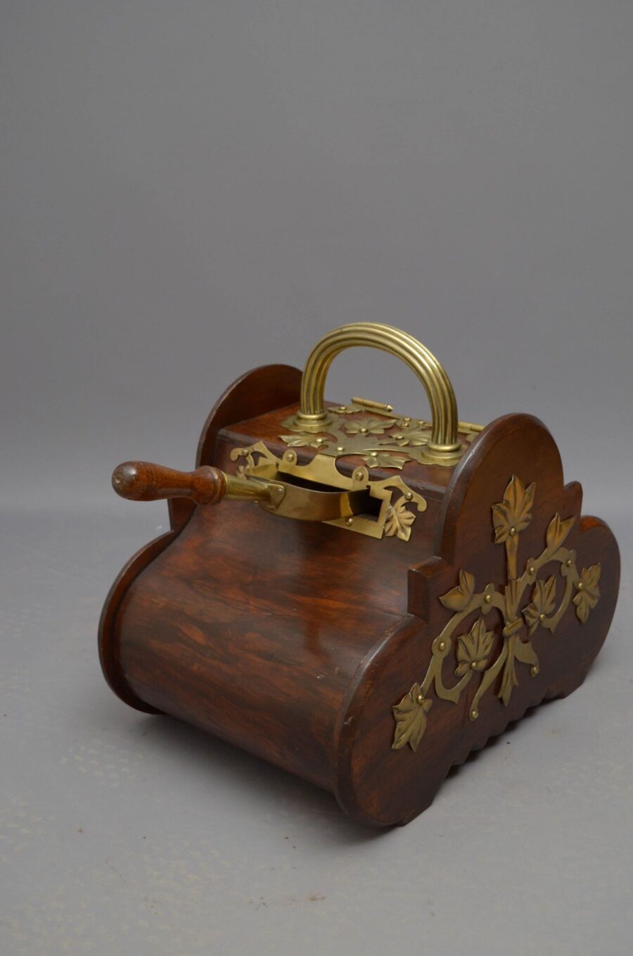 Victorian Walnut Coal Scuttle - Image 8