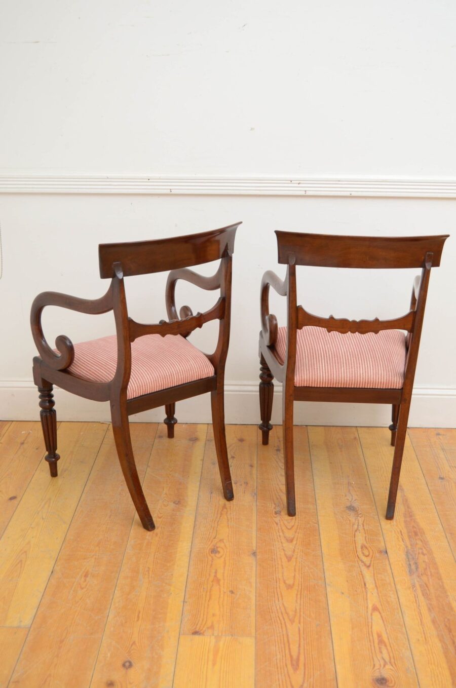 Pair Of William IV Mahogany Carvers - Image 9