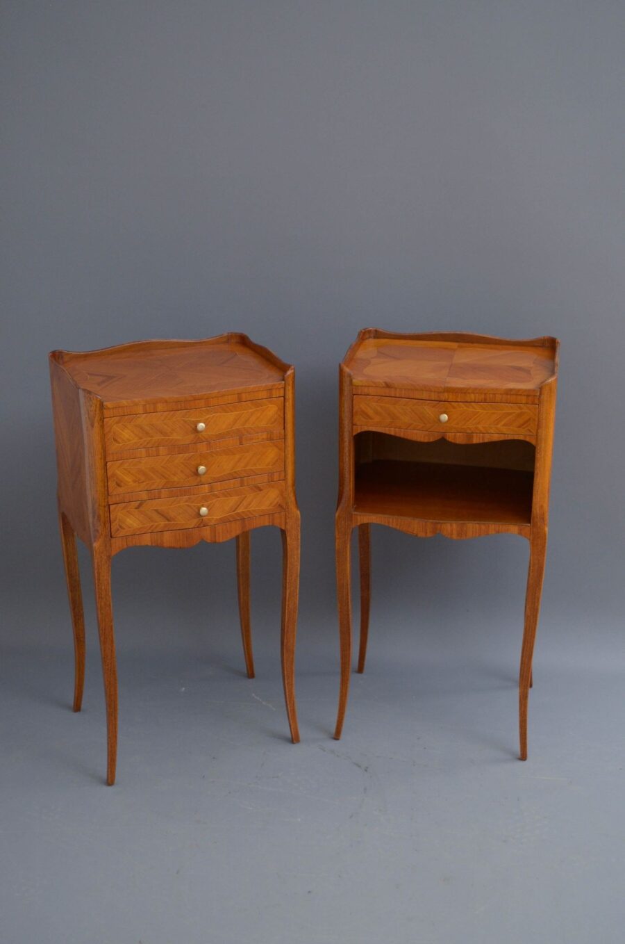 Pair of Tulipwood Bedside Cabinets