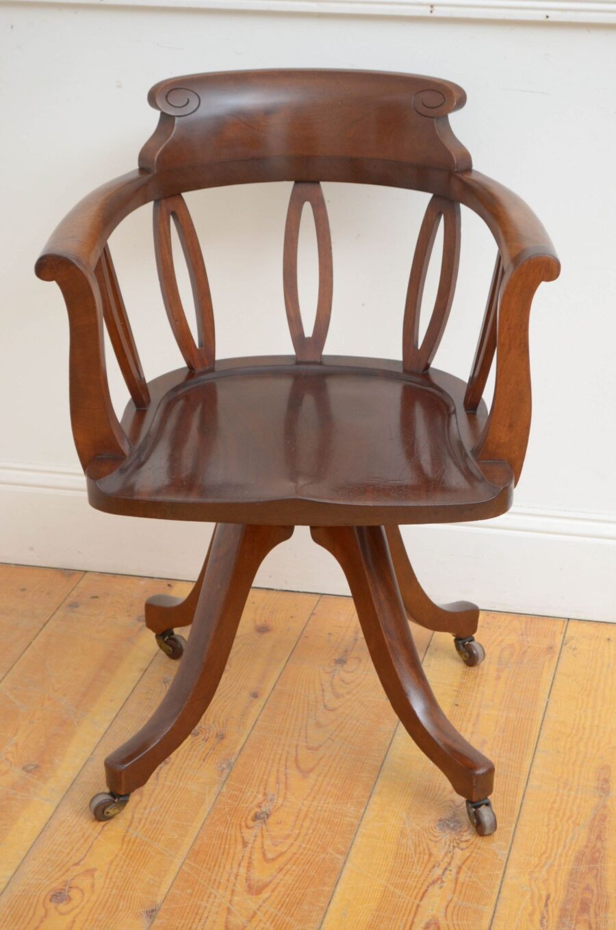 Victorian Mahogany Revolving Office Chair
