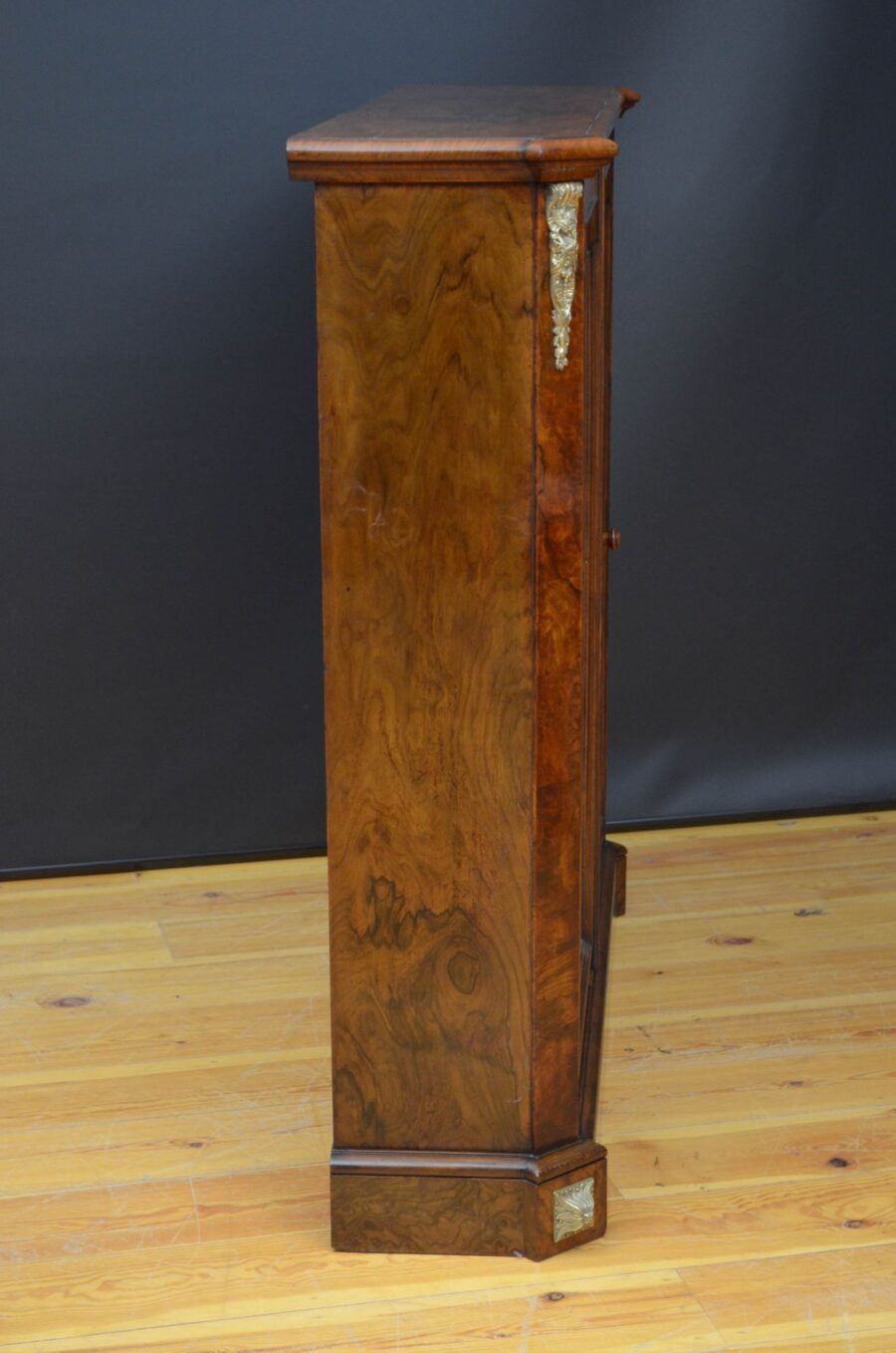 Victorian Walnut Display Cabinet or Bookcase - Image 13