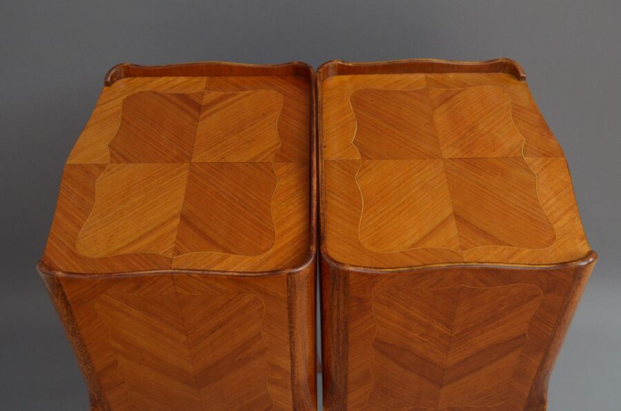 Pair of Tulipwood Bedside Cabinets - Image 2