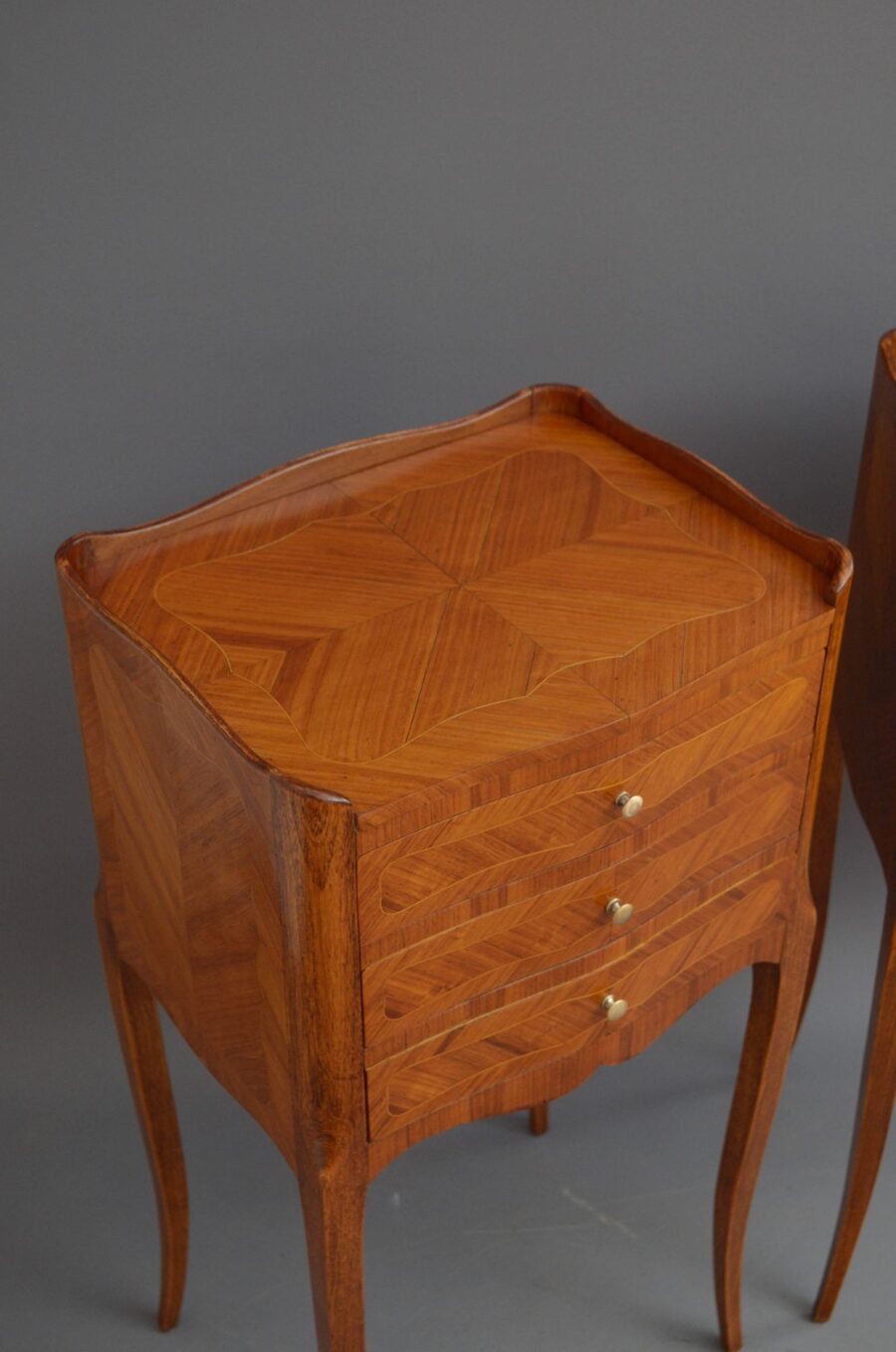 Pair of Tulipwood Bedside Cabinets - Image 3