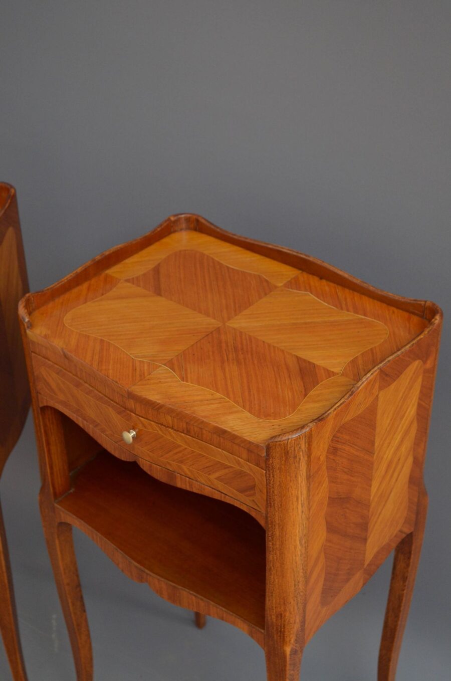 Pair of Tulipwood Bedside Cabinets - Image 5
