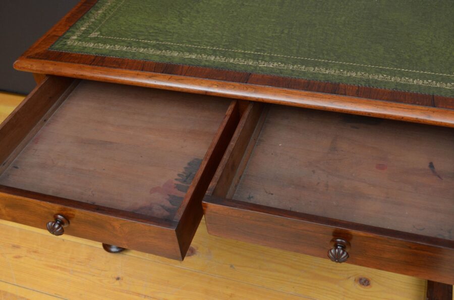 William IV Rosewood Library Table - Image 6
