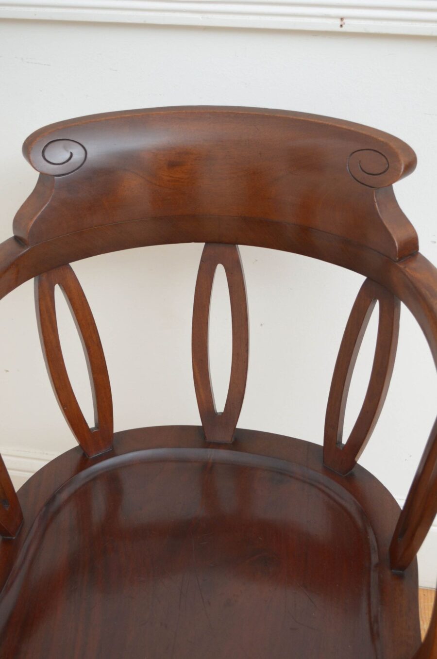 Victorian Mahogany Revolving Office Chair - Image 6