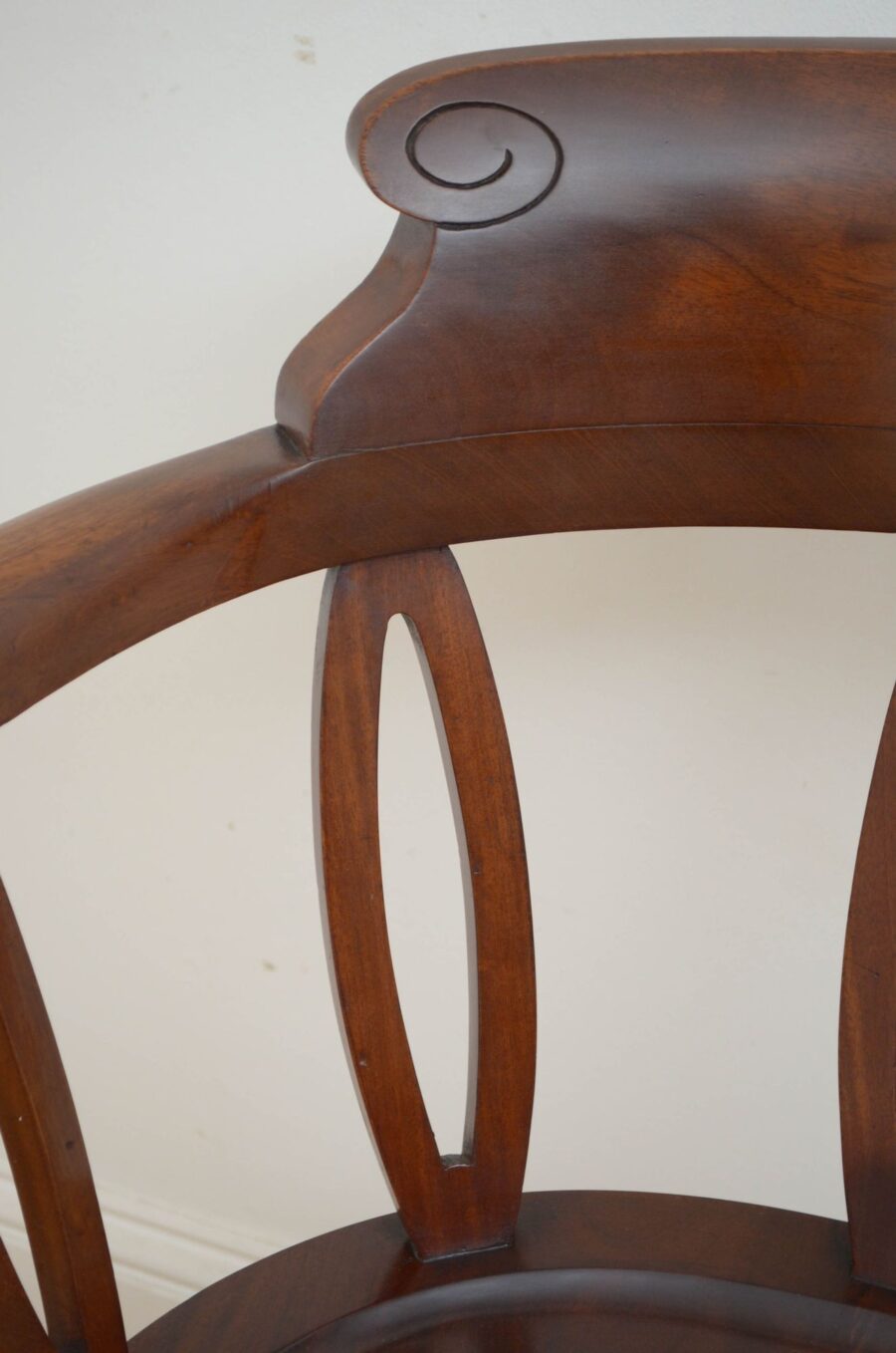 Victorian Mahogany Revolving Office Chair - Image 7