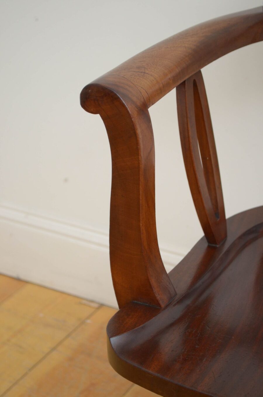 Victorian Mahogany Revolving Office Chair - Image 8