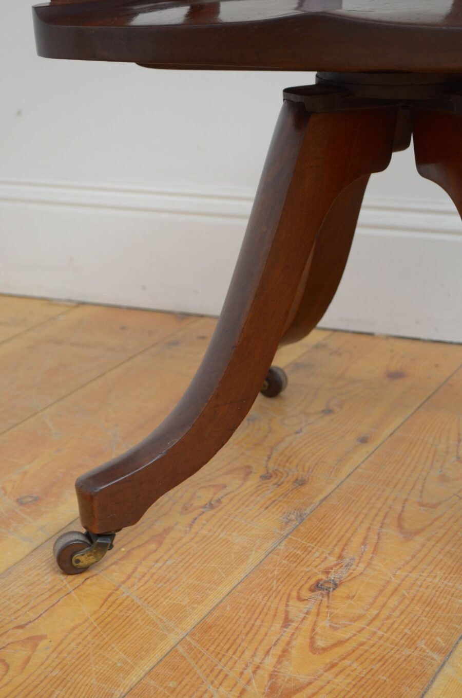 Victorian Mahogany Revolving Office Chair - Image 10