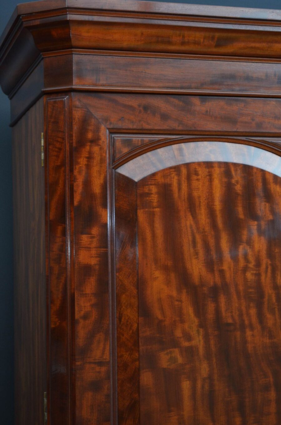 Victorian Mahogany Two Door Wardrobe - Image 11