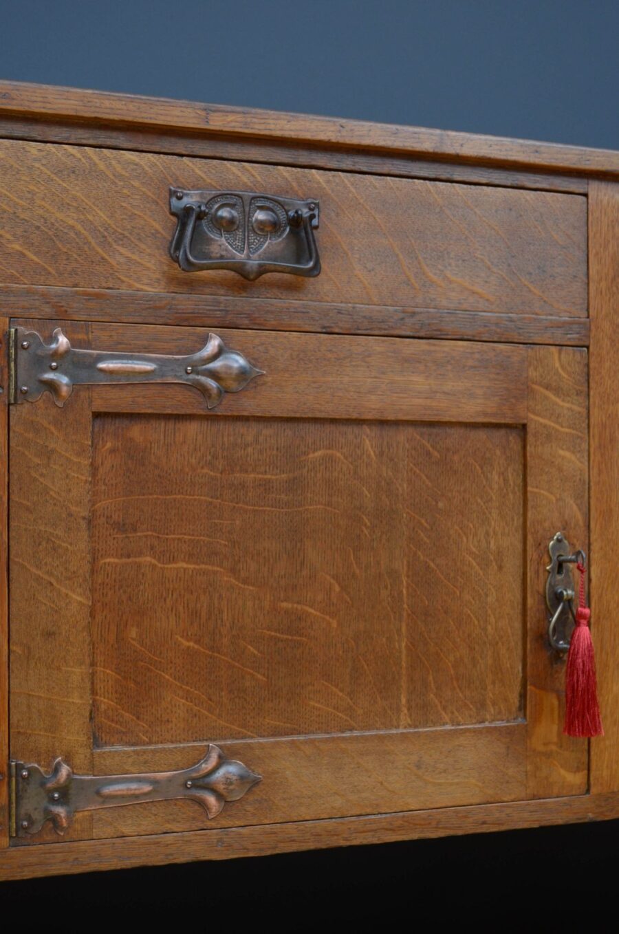 Arts and Crafts Oak Sideboard - Image 11