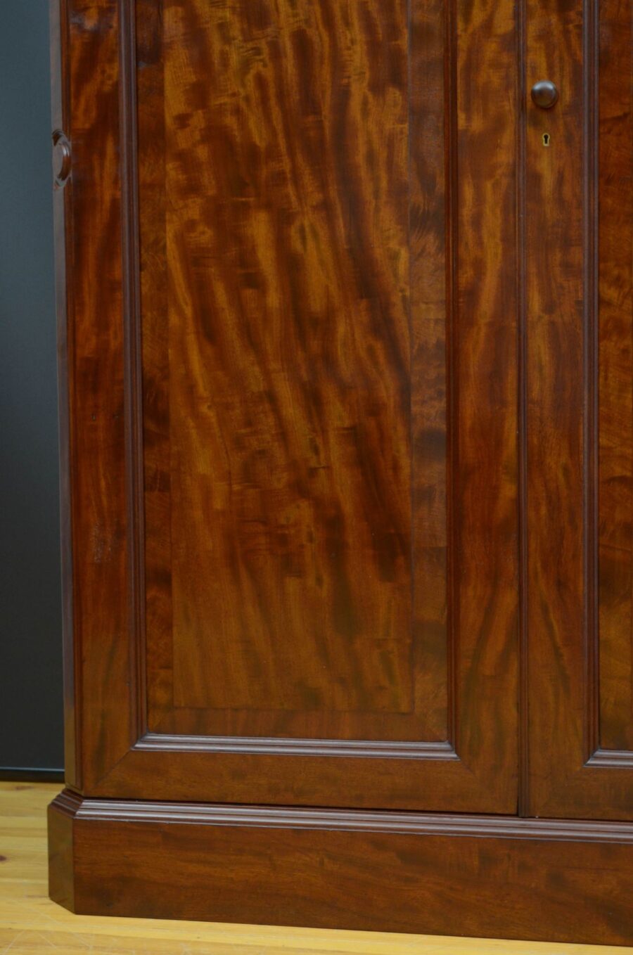 Victorian Mahogany Two Door Wardrobe - Image 13