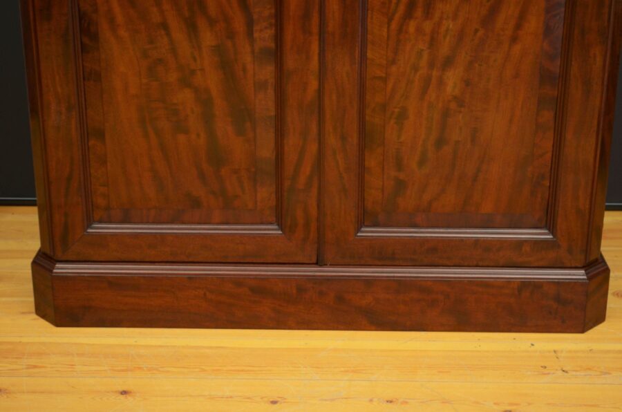 Victorian Mahogany Two Door Wardrobe - Image 16