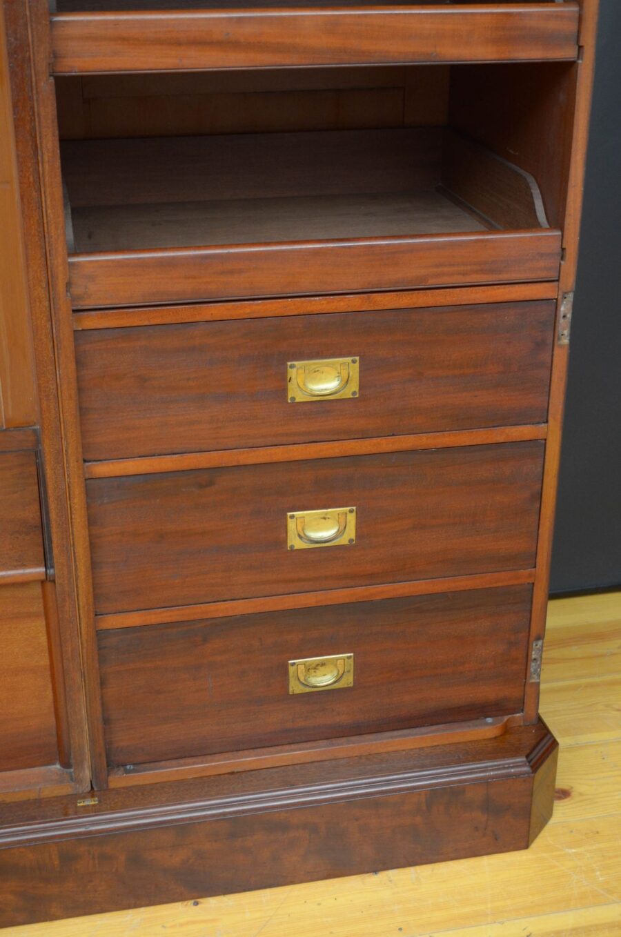Victorian Mahogany Two Door Wardrobe - Image 8