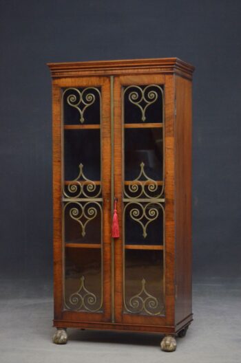 Fine Regency Display Cabinet or Bookcase in Rosewood