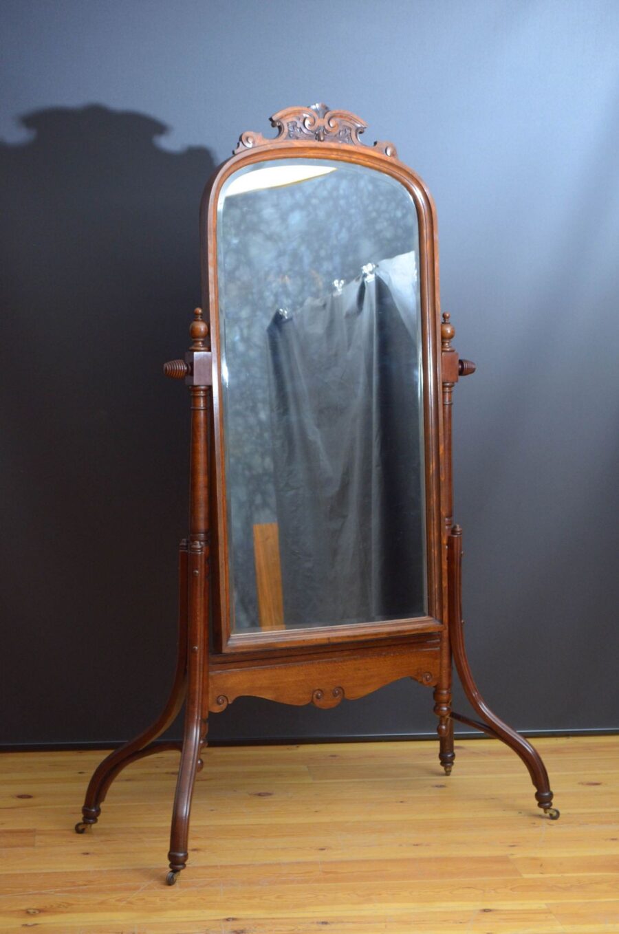 Bentwood Cheval Mirror By Jacob & Josef Kohn, Wien - Image 2