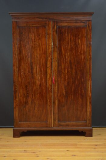 George IV Mahogany Two Door Wardrobe