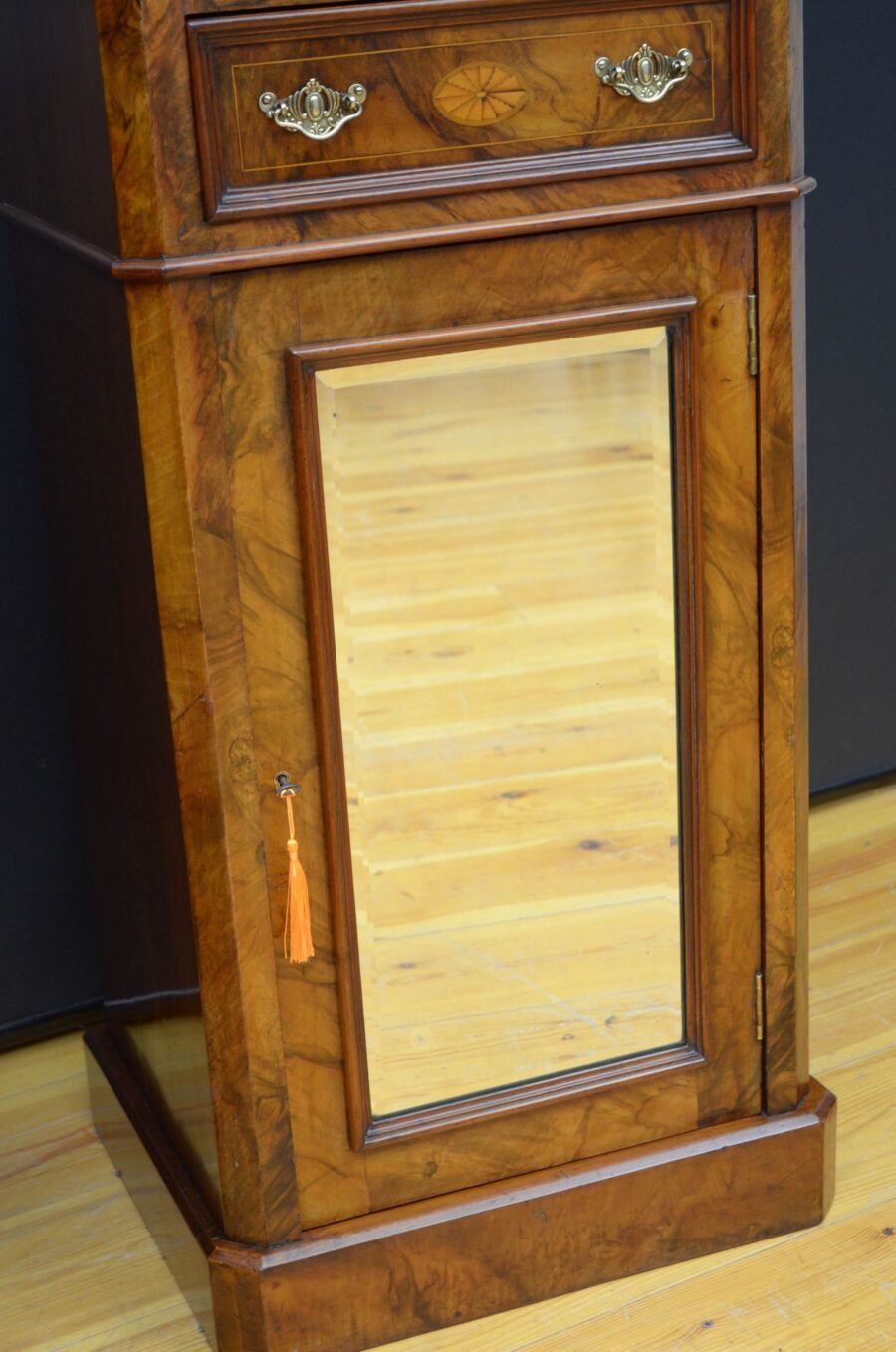 Pair Of Tall Victorian Walnut Pedestals - Image 11