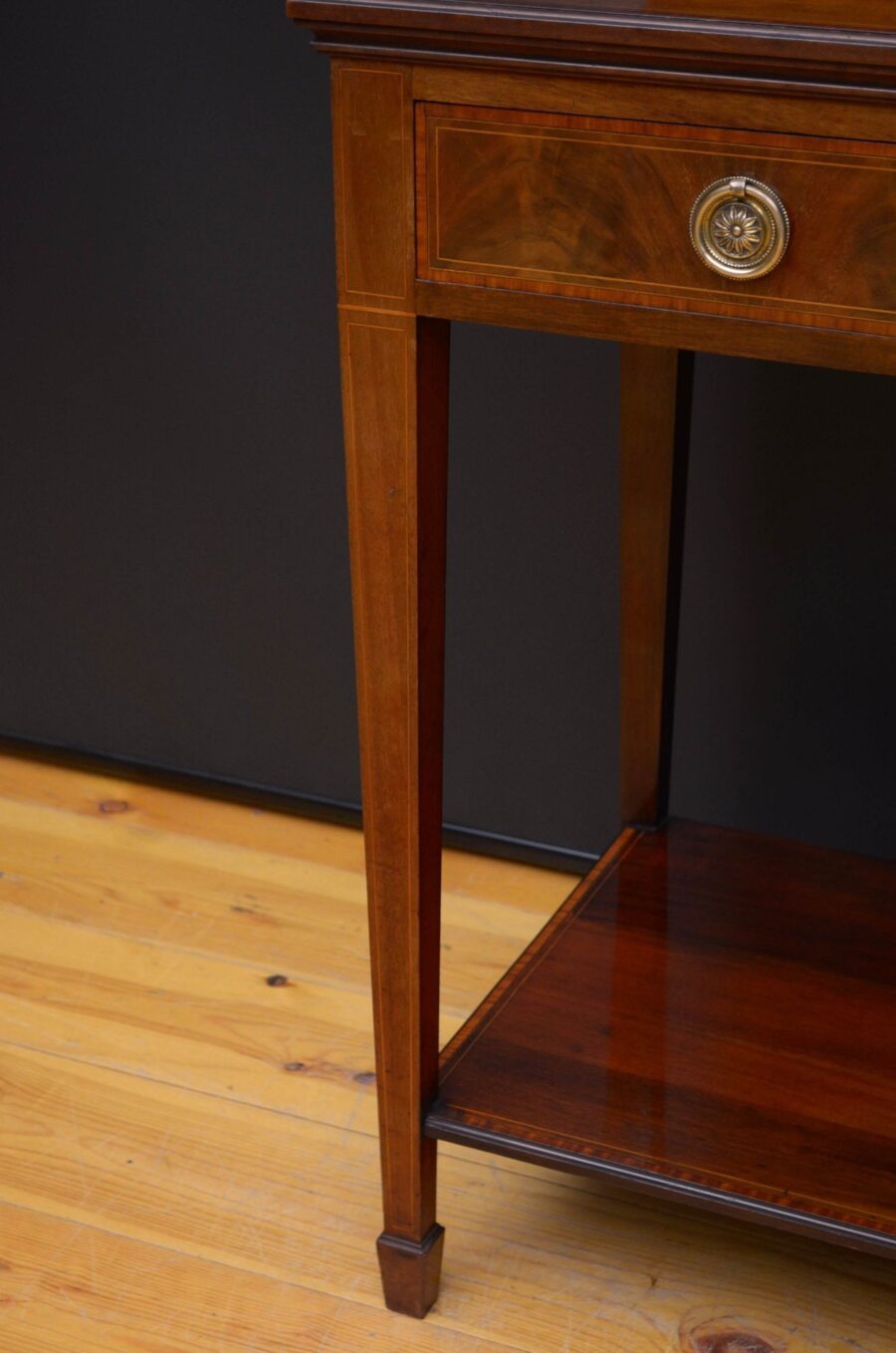 Edwardian Mahogany Console Table / Serving Table - Image 14